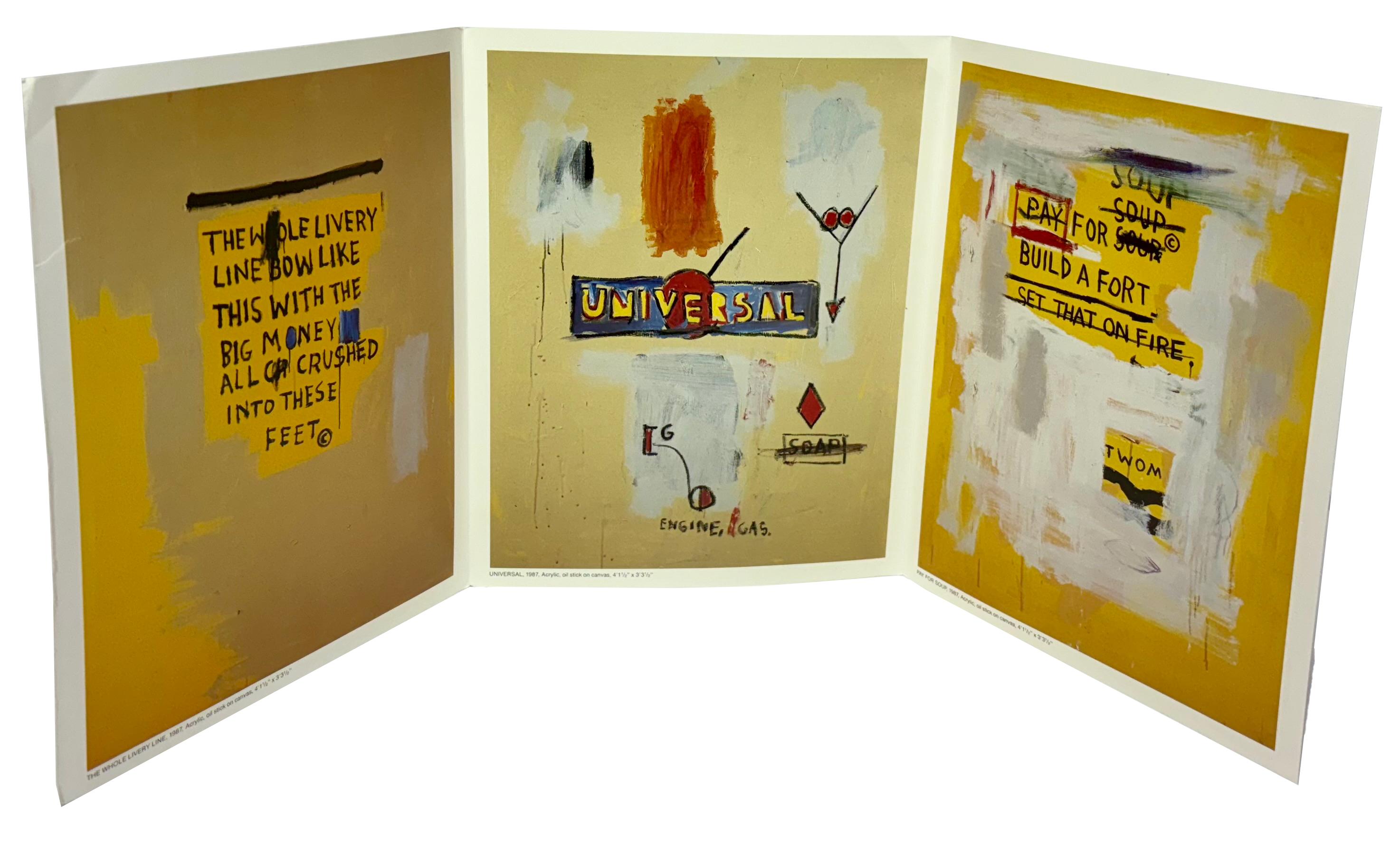 Basquiat Galerie Hans Mayer 1988 (anuncio de exposición de Basquiat en los años 80) en venta 2