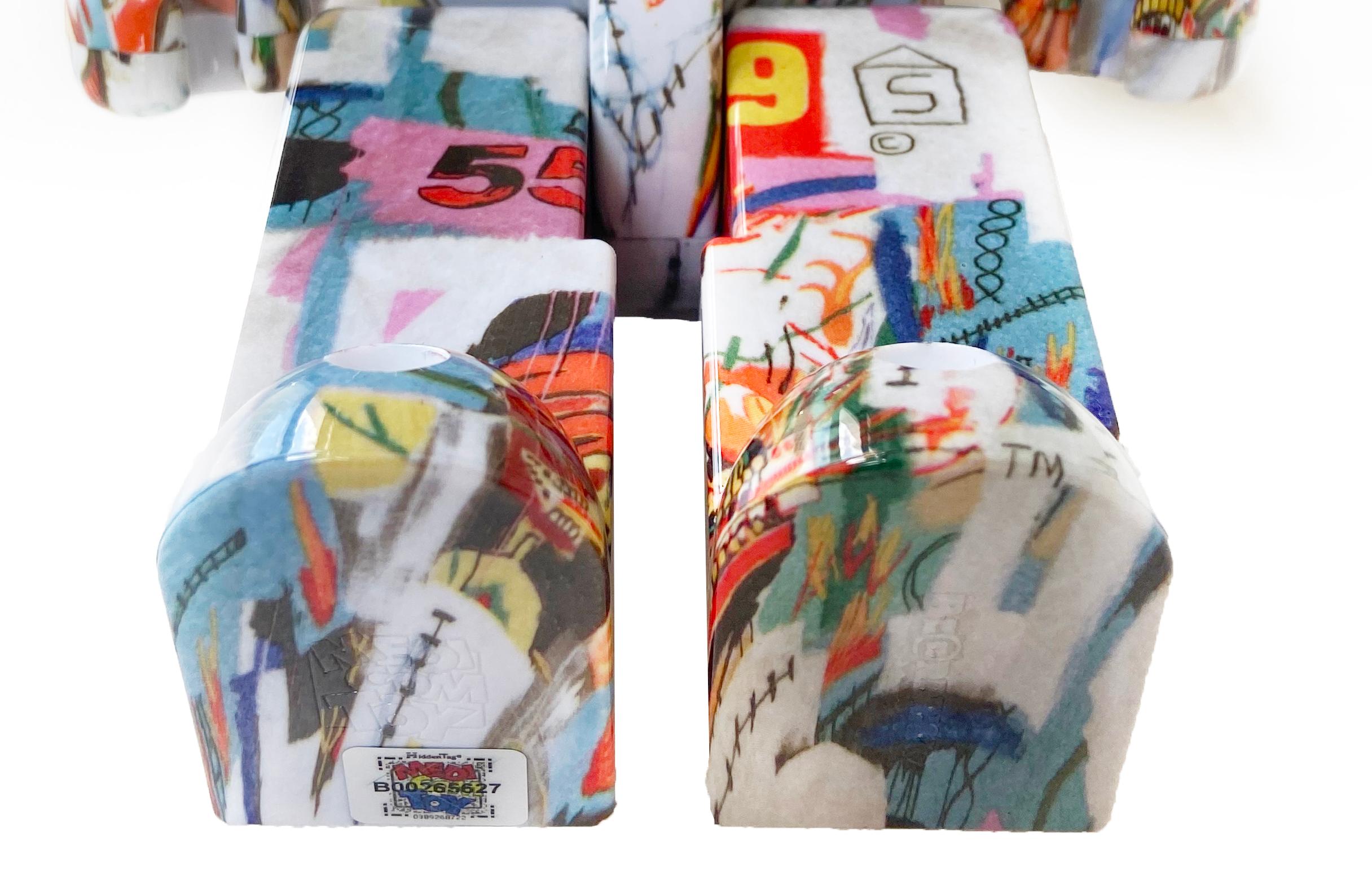 Warhol Basquiat Bearbrick 400% figura (Basquiat Warhol Be@rbrick) en venta 2