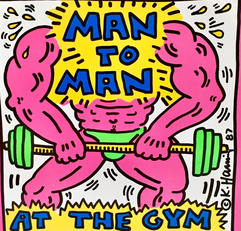Raro disco di Keith Haring degli anni '80 (Keith Haring vintage)