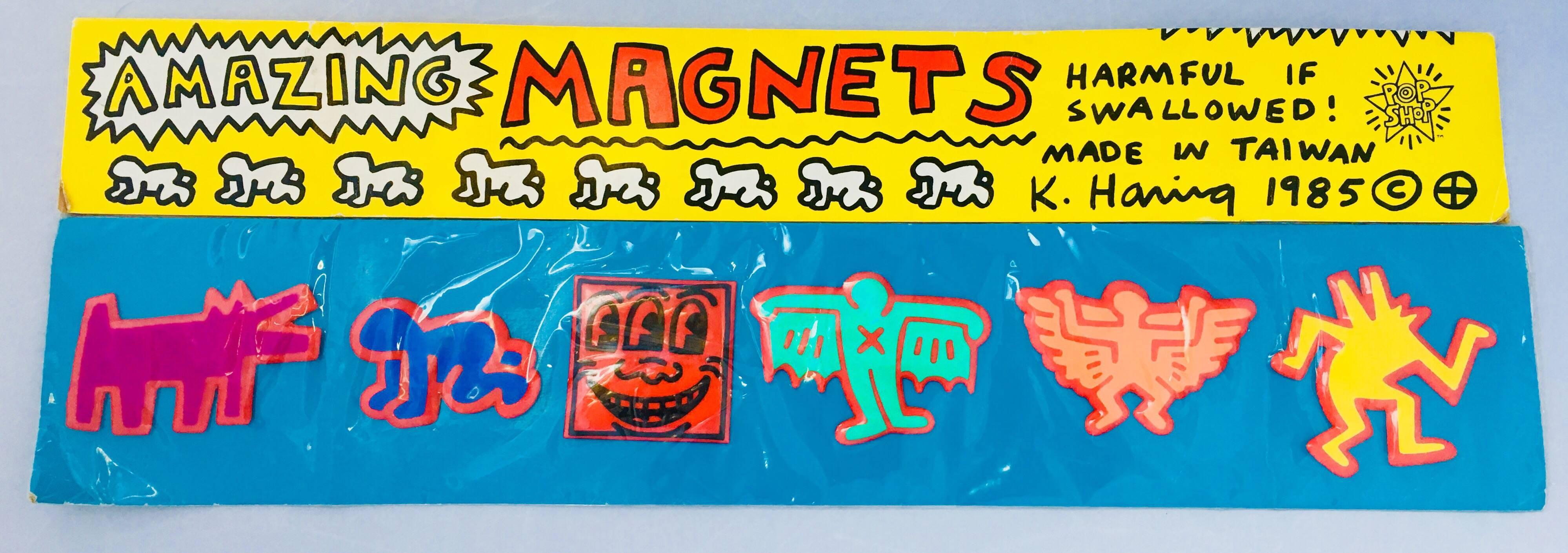 Original Keith Haring Pop Shop magnets (Keith Haring Pop Shop 1986) For Sale 2