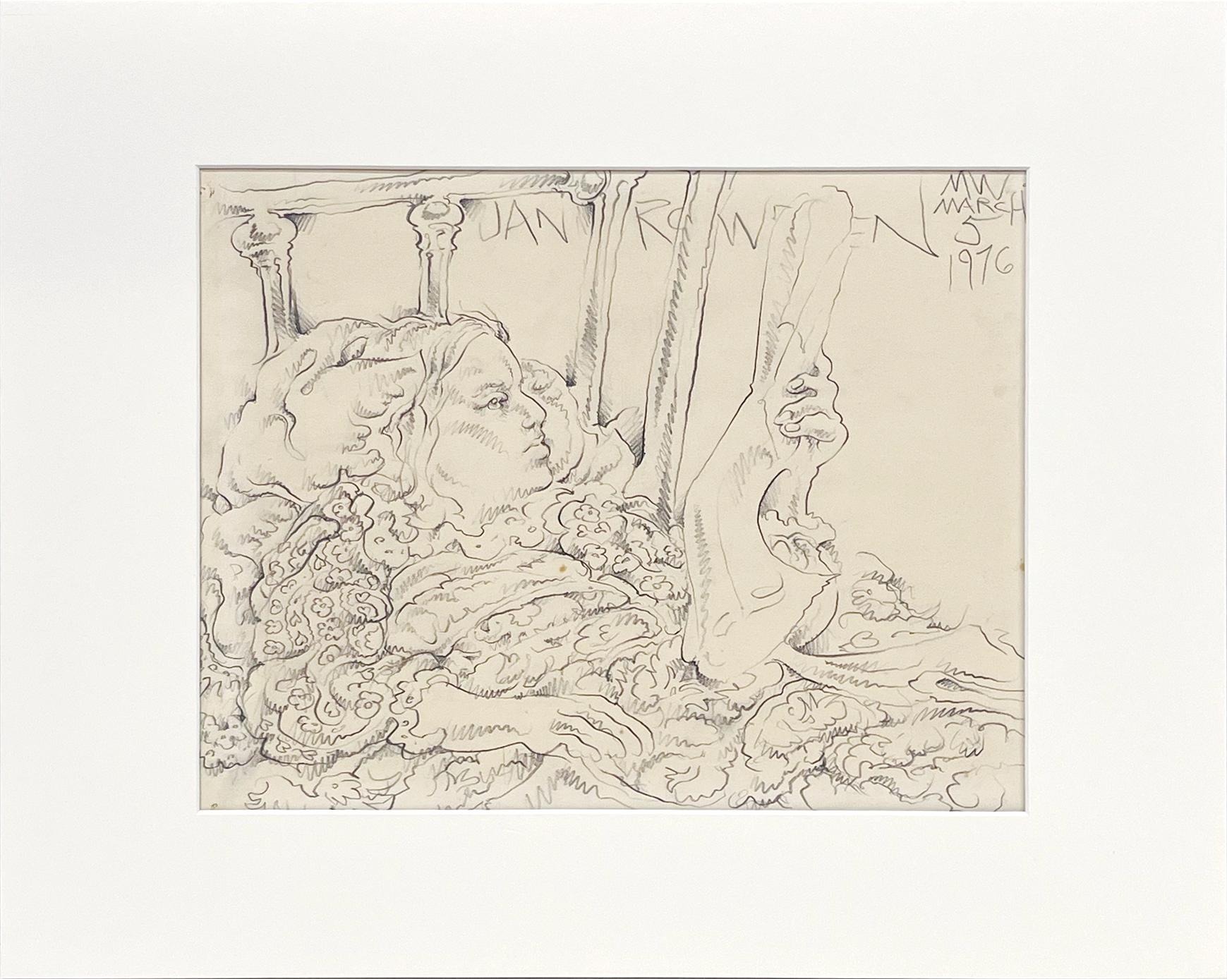 Dibujo de Martin Wong 1976 en venta 1