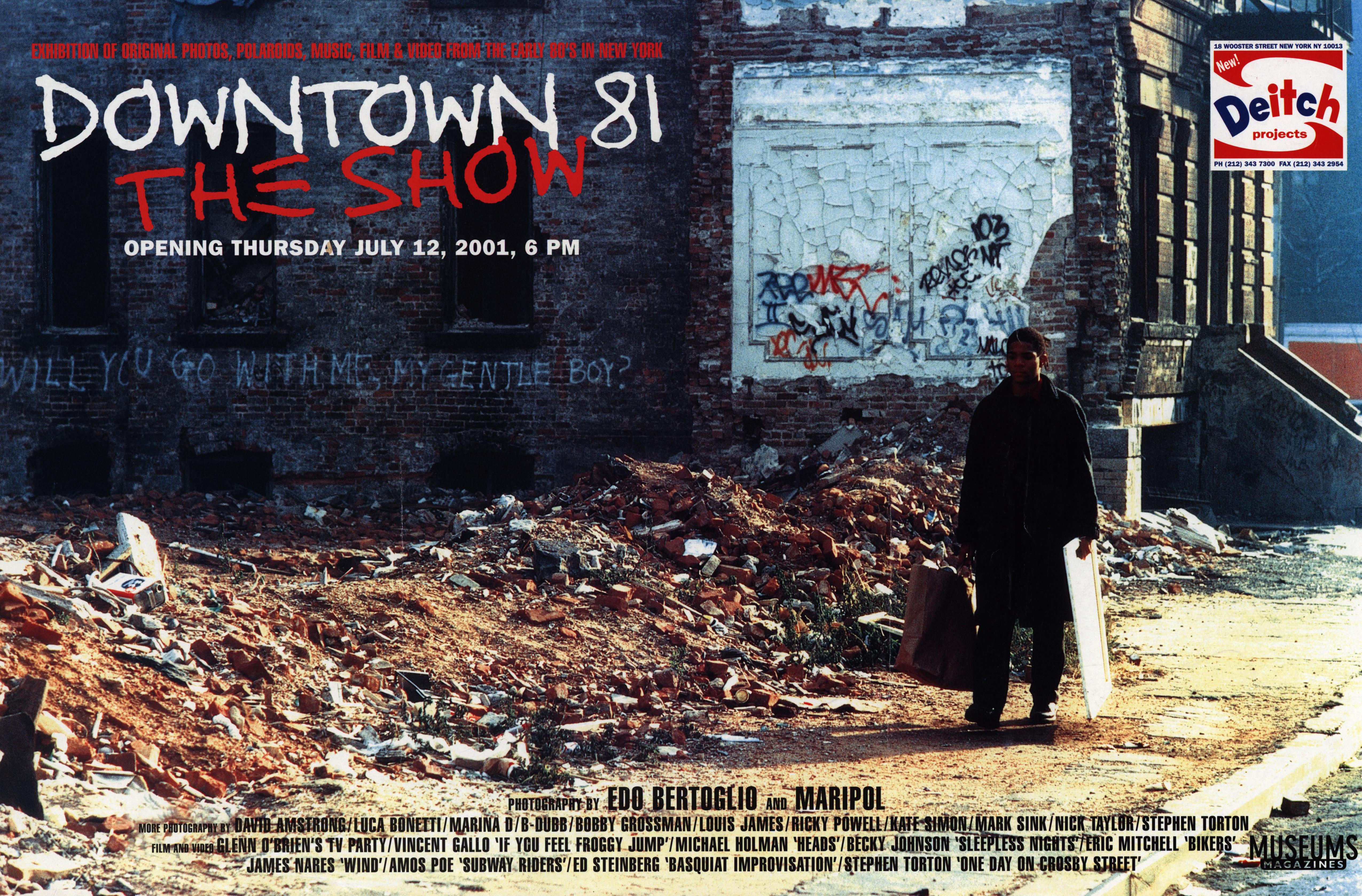 Cartel de la exposición Basquiat Downtown 81 2001 (Basquiat Downtown 81 The Show) - Print de Jean-Michel Basquiat