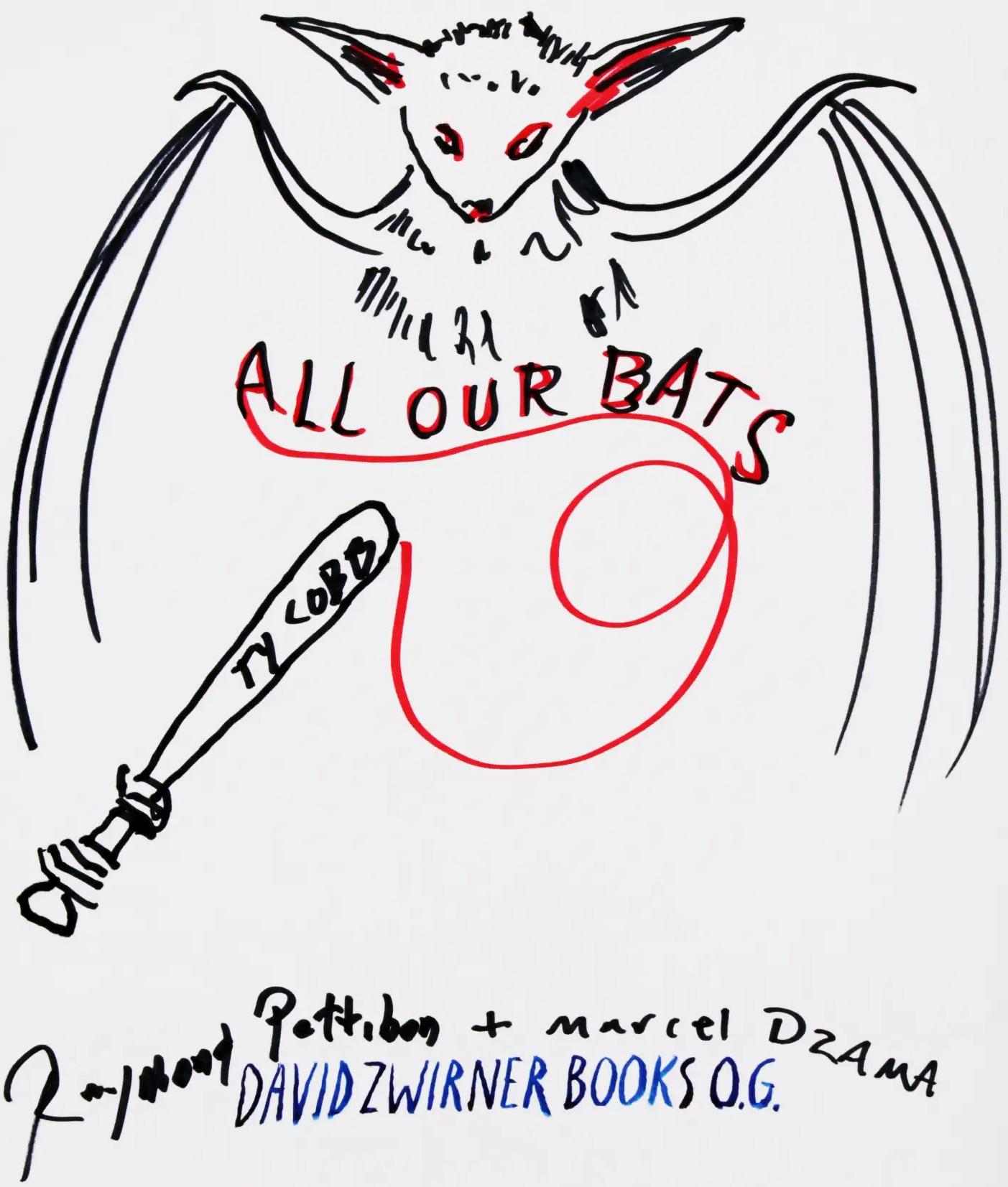 Raymond Pettibon drawing 2016 (on Raymond Pettibon Marcel Dzama zine 2016)