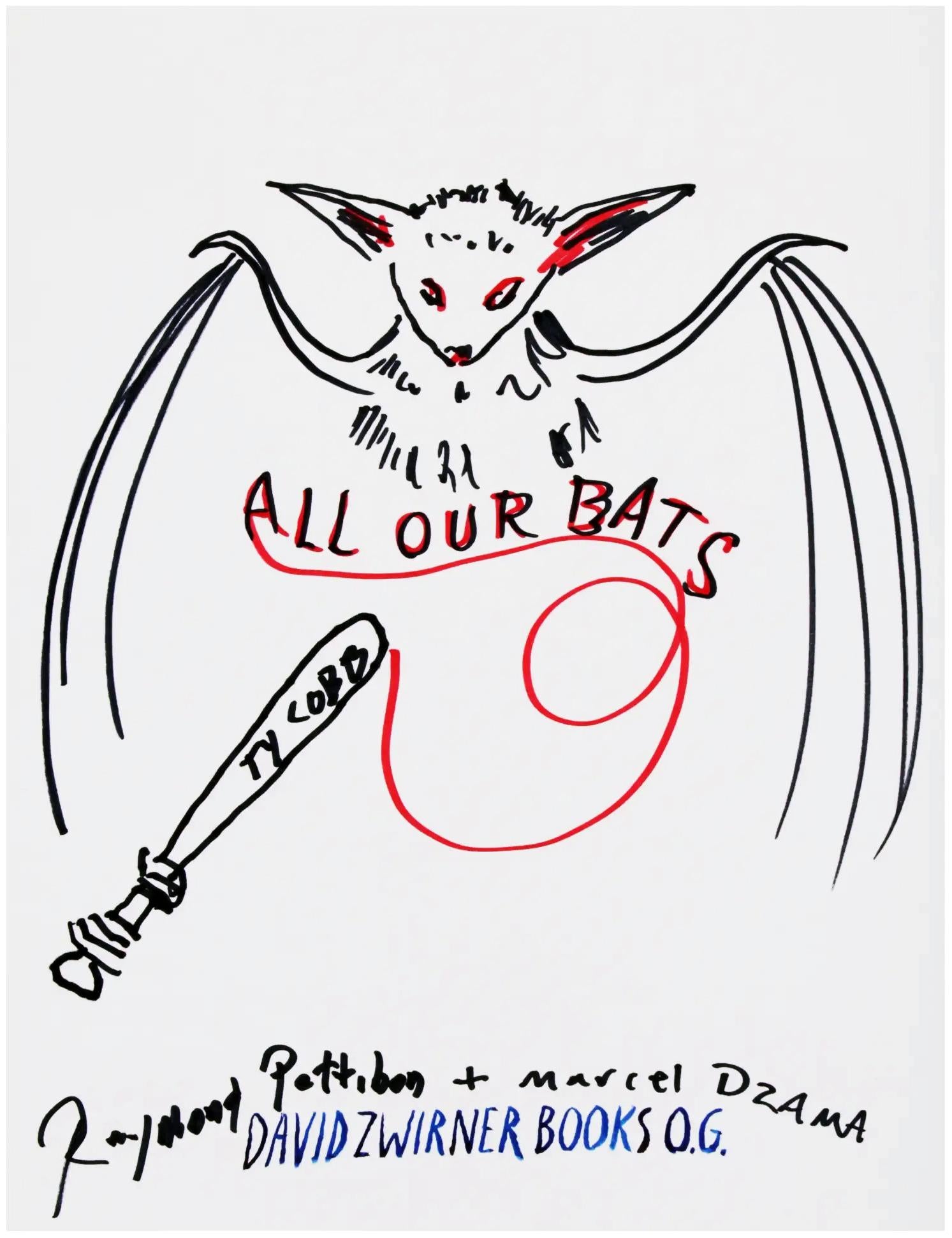 Raymond Pettibon drawing 2016 (on Raymond Pettibon Marcel Dzama zine 2016) For Sale 2