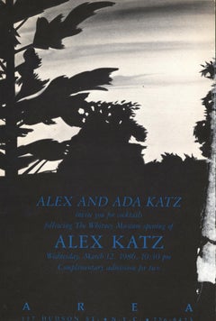 Alex Katz Whitney Opening Area After Party 1986 (Area nightclub announcement)