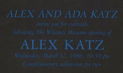 Alex Katz Whitney Opening Area After Party 1986 (Area nightclub announcement)