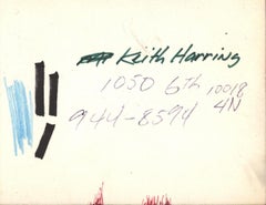 Keith Haring "Des Refusés" Westbeth Painters Space 1981 (announcement)