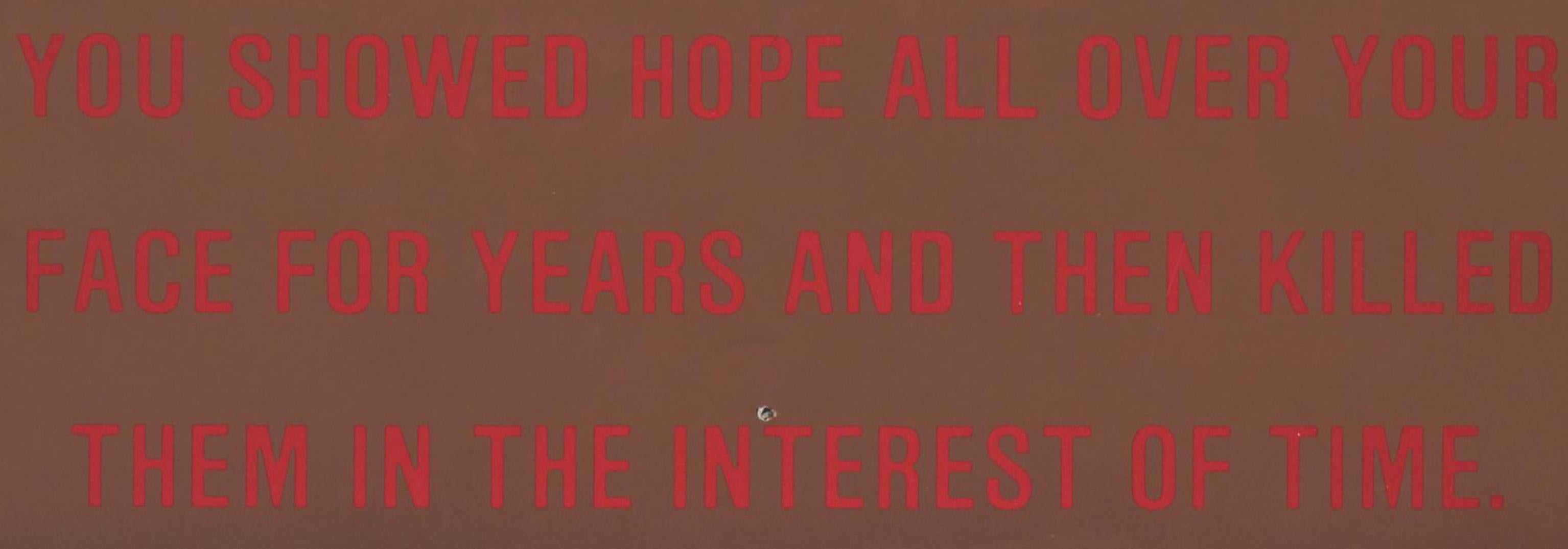 Jenny Holzer Barbara Gladstone gallery 1986 (annuncio) in vendita 2
