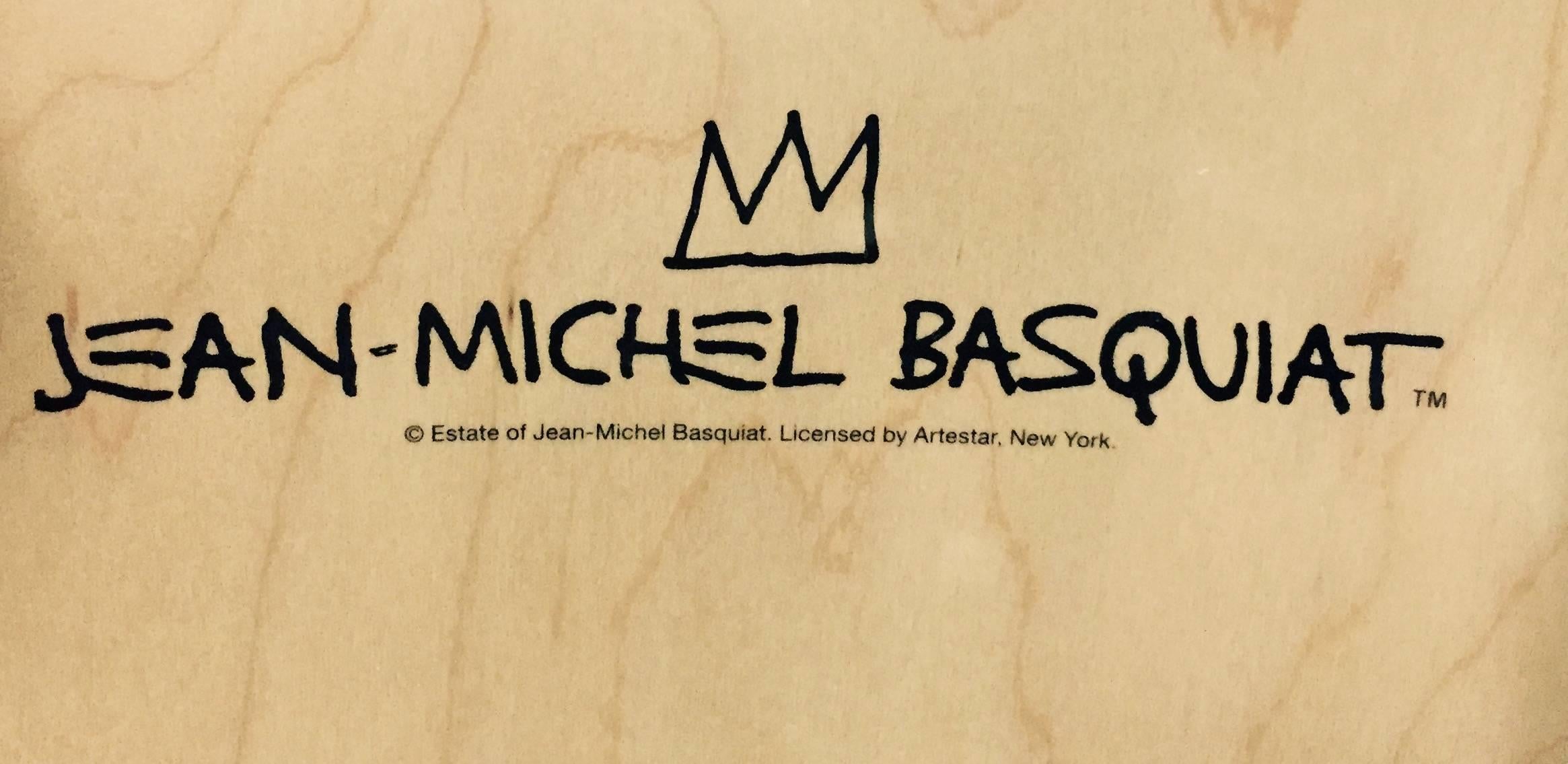 Basquiat Horn Players skateboard decks 2017 (Basquiat skate decks) - Art Street Art di Jean-Michel Basquiat