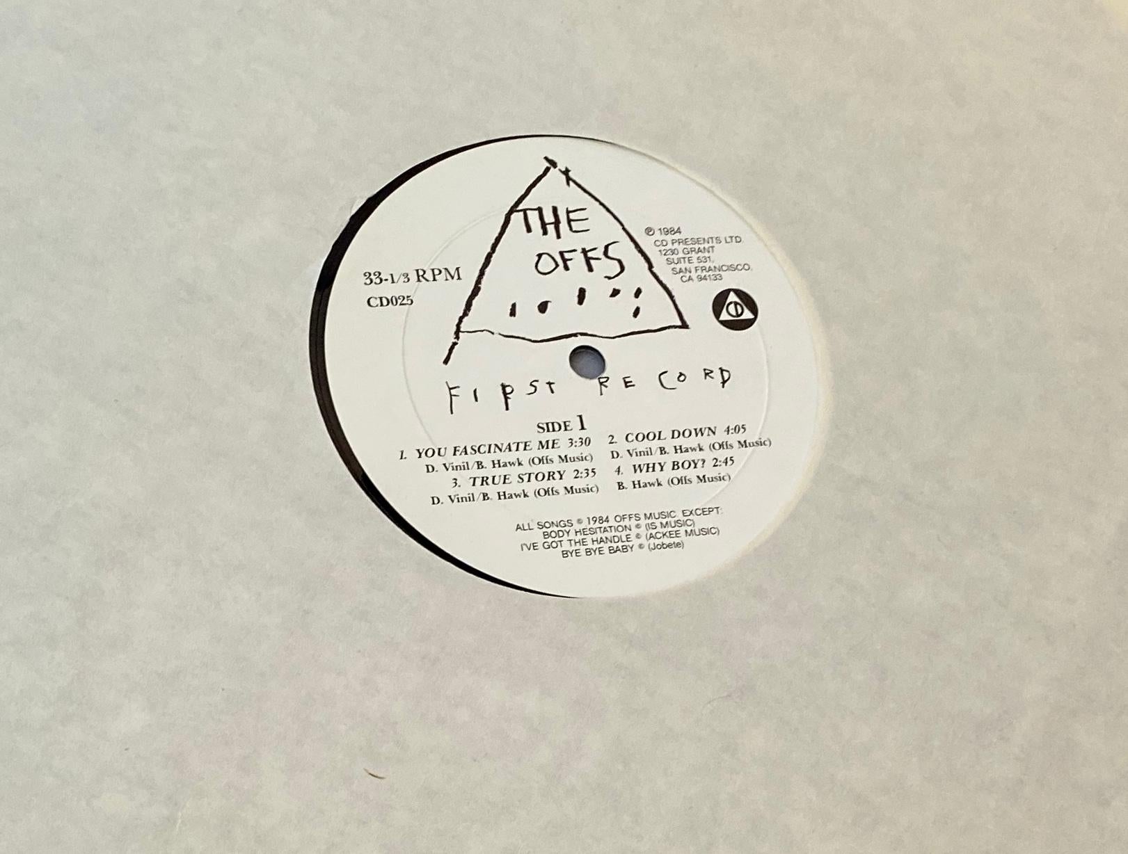 Basquiat The Offs 1984 (Couverture d'un disque de Basquiat) en vente 2