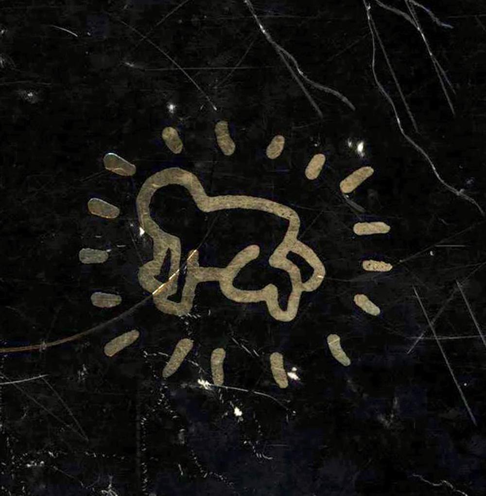 Keith Haring Crawling Baby Drawing c.1983 For Sale 3