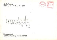 A.R. Penck Sonnabend gallery New York 1982 (announcement)