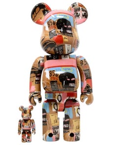 Used Warhol Basquiat Be@rbrick 400% figure (Basquiat Warhol Bearbrick)