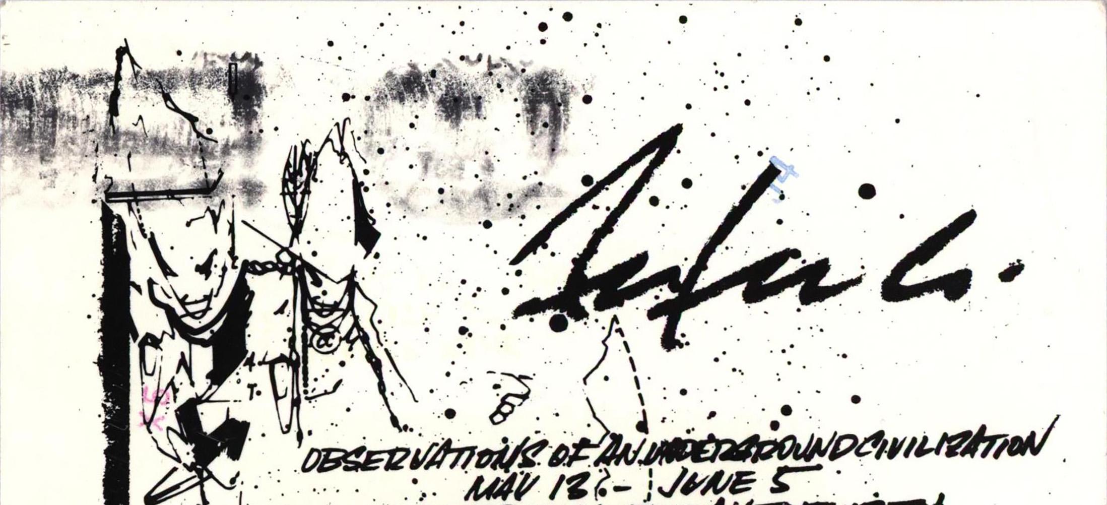 Futura New York 1988 announcement (Futura 2000 graffiti artist) For Sale 1