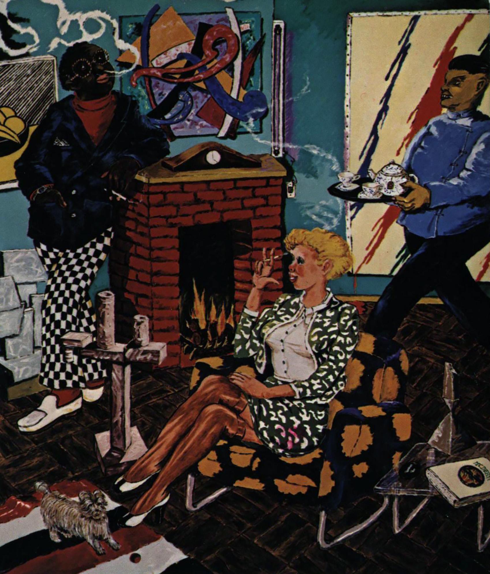 Galerie Robert Colescott Semaphore 1980 (announcement) en vente 1