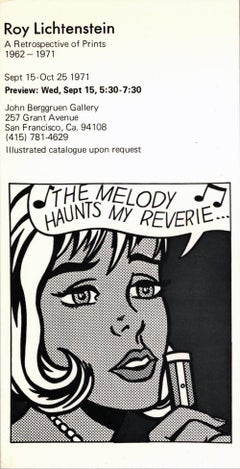 Roy Lichtenstein San Francisco 1971 (announcement)