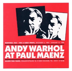 Used Andy Warhol Paul Maenz Gallery 1985 (announcement)