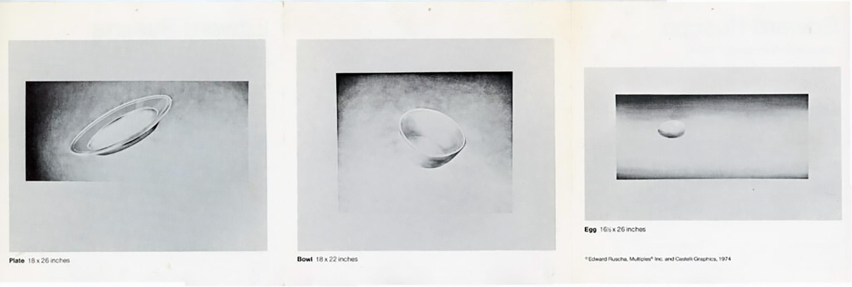 Ed Ruscha Domestic Tranquility 1974 (announcement) For Sale 1