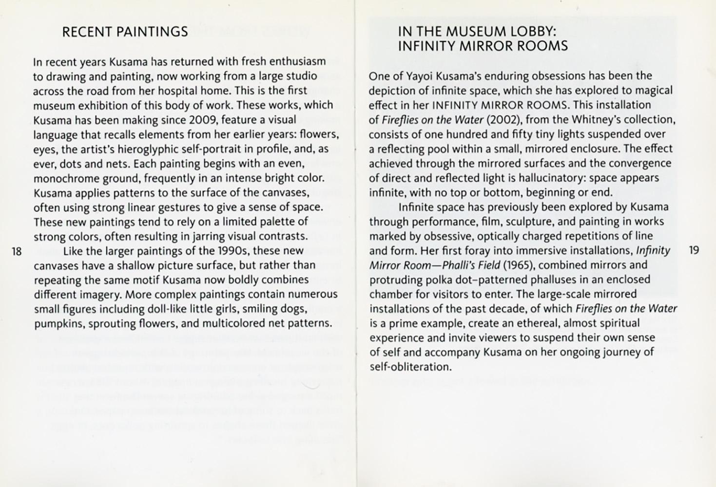 Yayoi Kusama Whitney Museum Retrospectively 2012 (catalogo) in vendita 2