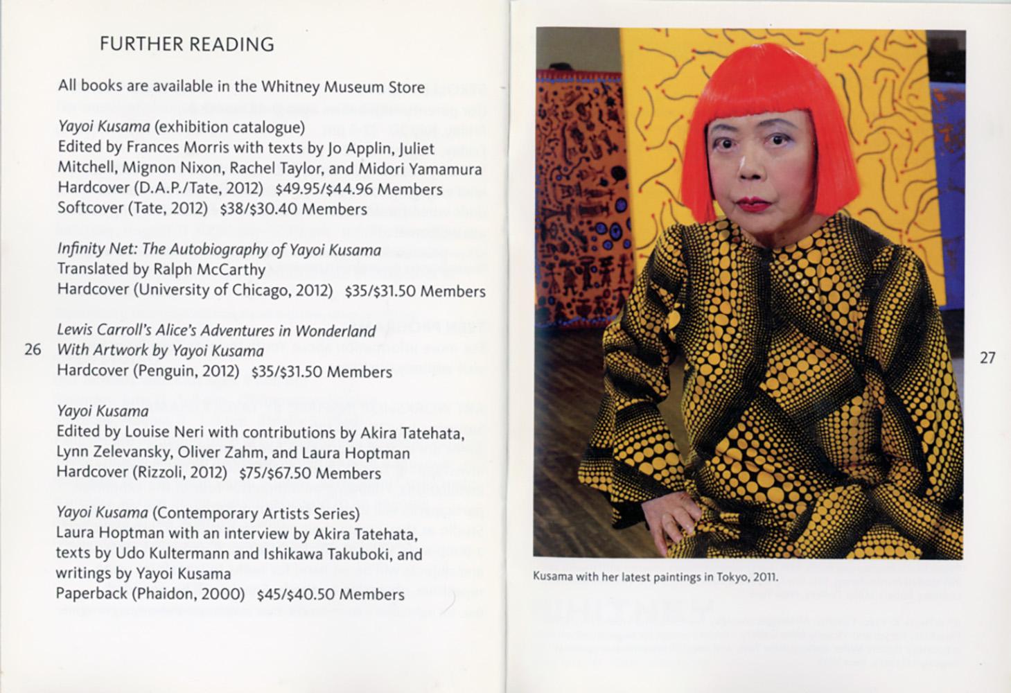 Yayoi Kusama Whitney Museum Retrospectively 2012 (catalogo) in vendita 3