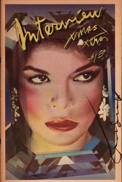 Magazine Interview signé Andy Warhol (Andy Warhol Bianca Jagger)