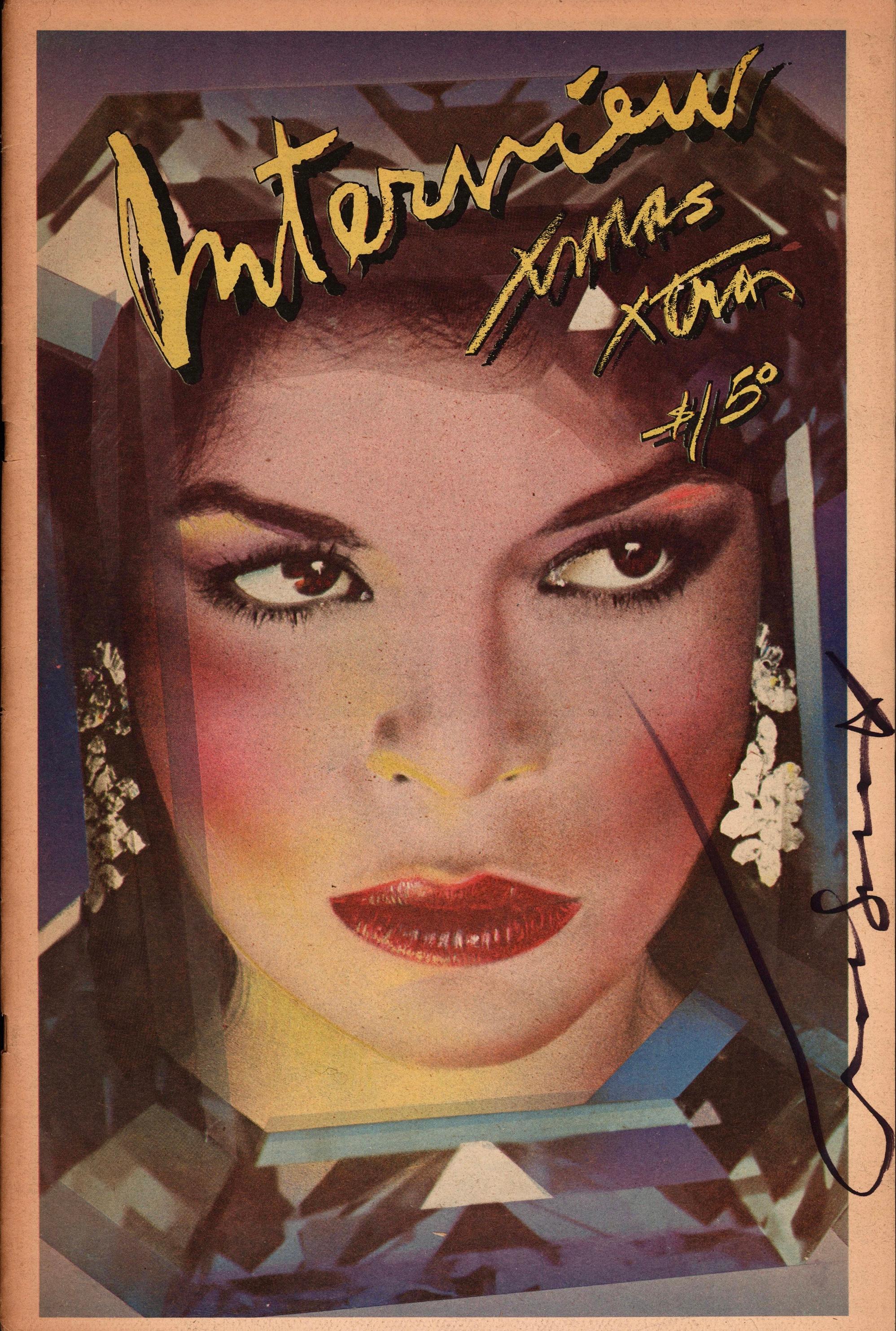 Revista de entrevistas firmada por Andy Warhol (Andy Warhol Bianca Jagger) en venta 3
