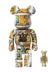 Basquiat Bearbrick 400 % et 100 % jouet d'art (Basquiat Be@rbrick)