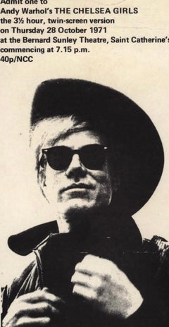 Andy Warhol Chelsea Girls 1971 (announcement)