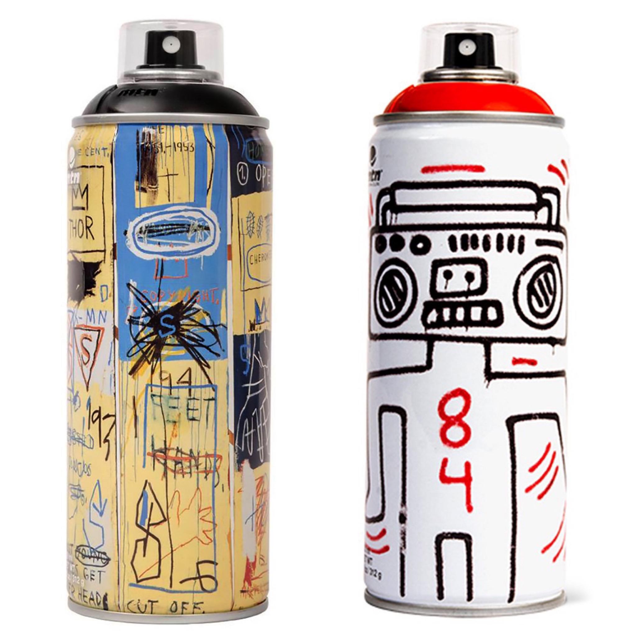 Limited edition Basquiat Keith Haring Spray Paint Cans