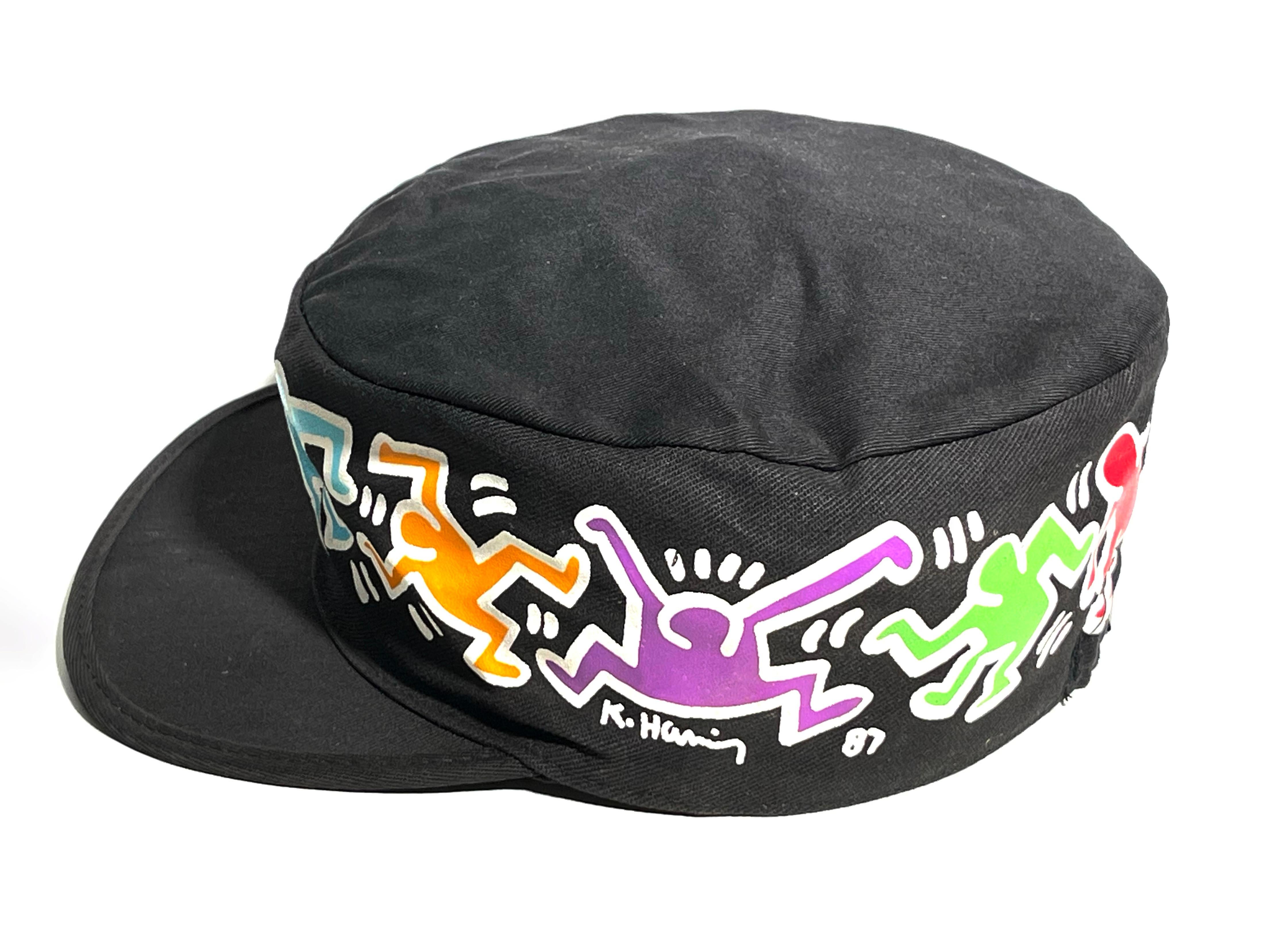 Chapeau Pop Shop original Keith Haring des années 1980 en vente 4