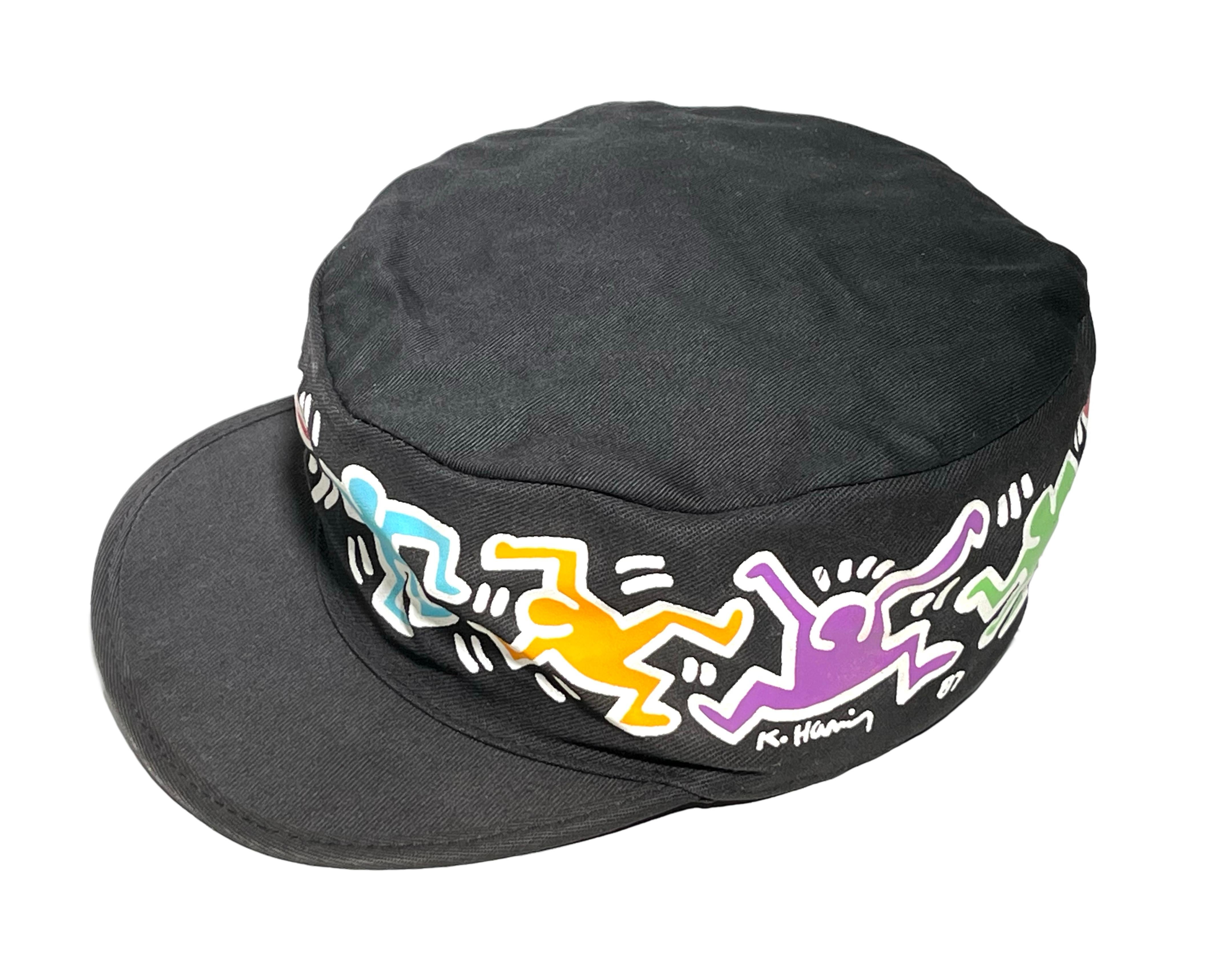 Chapeau Pop Shop original Keith Haring des années 1980 en vente 2