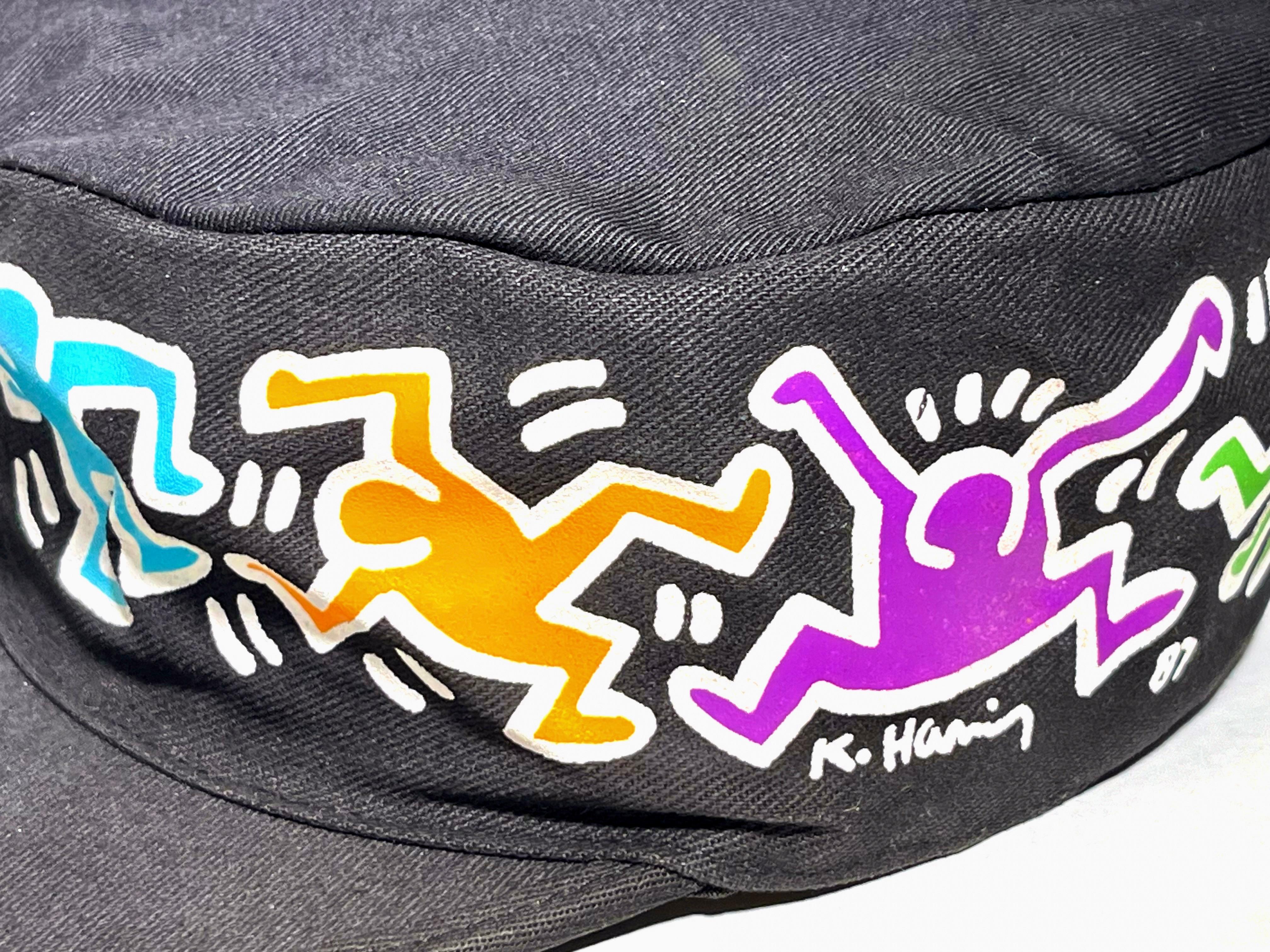 Chapeau Pop Shop original Keith Haring des années 1980 en vente 6