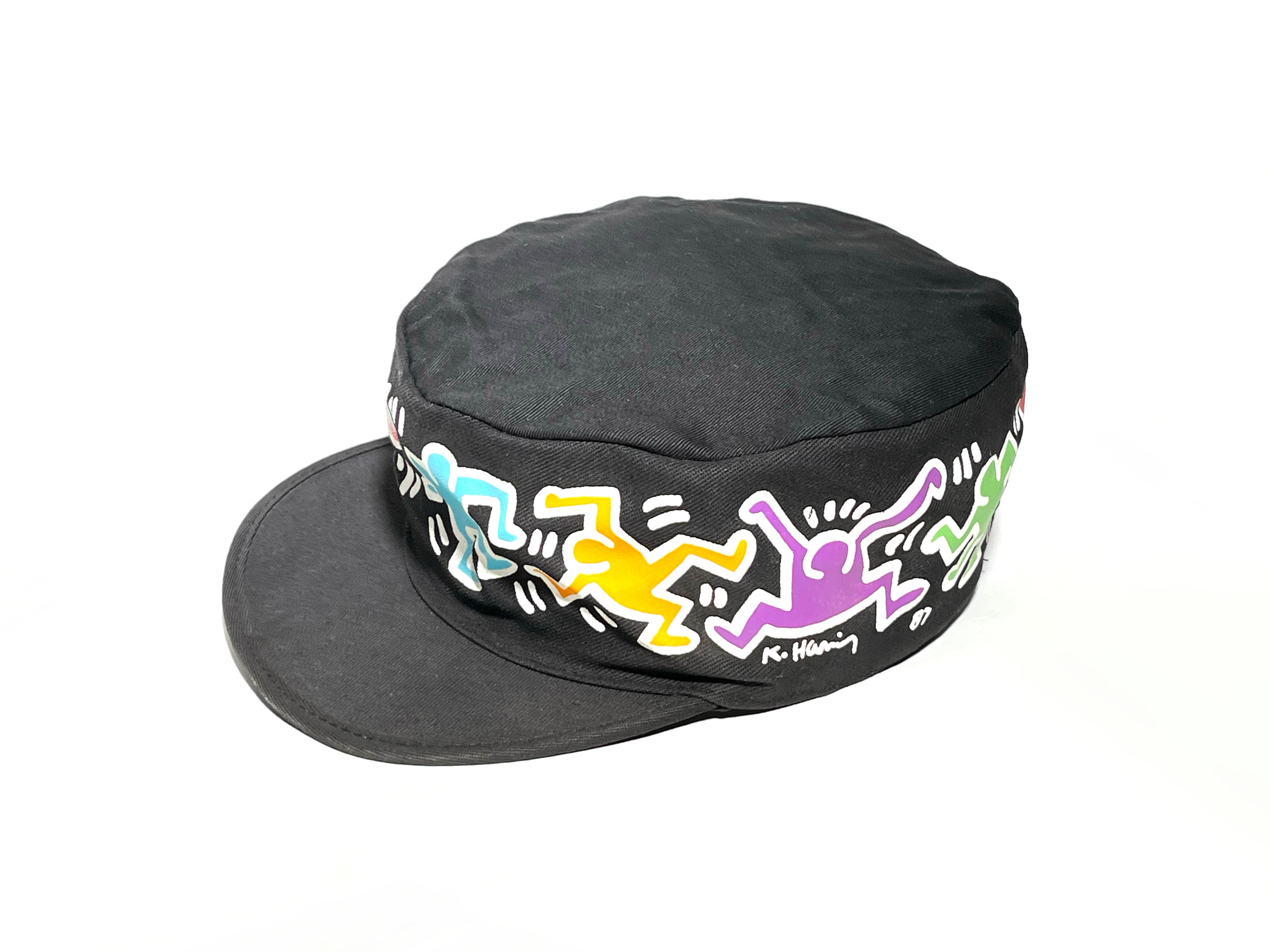 Chapeau Pop Shop original Keith Haring des années 1980 en vente 3