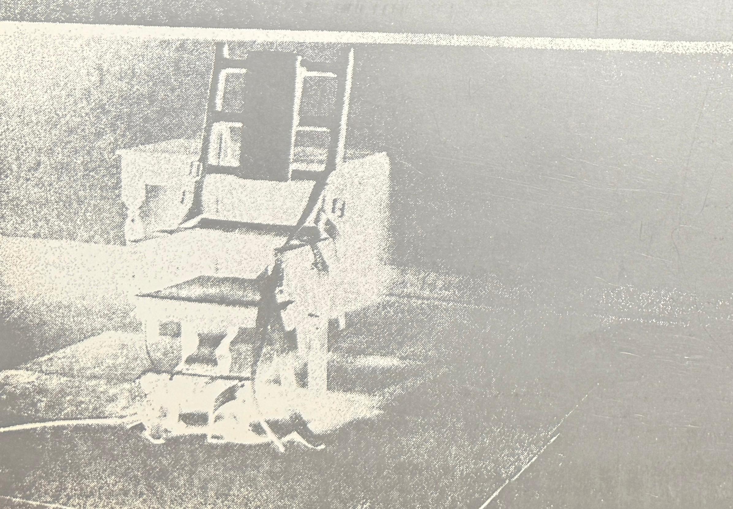 Andy Warhol Electric Chairs announcement 1972 For Sale 3