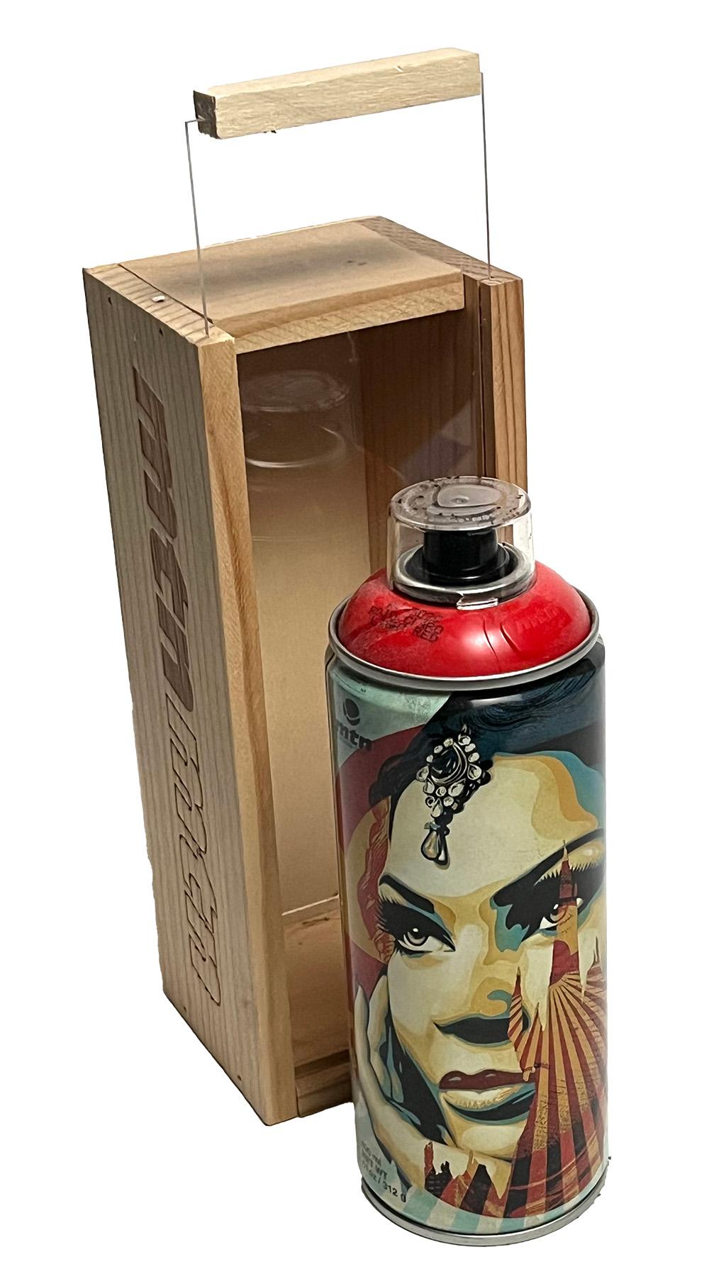 Shepard Fairey Limited Edition Spray Paint Can (Shepard Fairey cut it up) For Sale 2