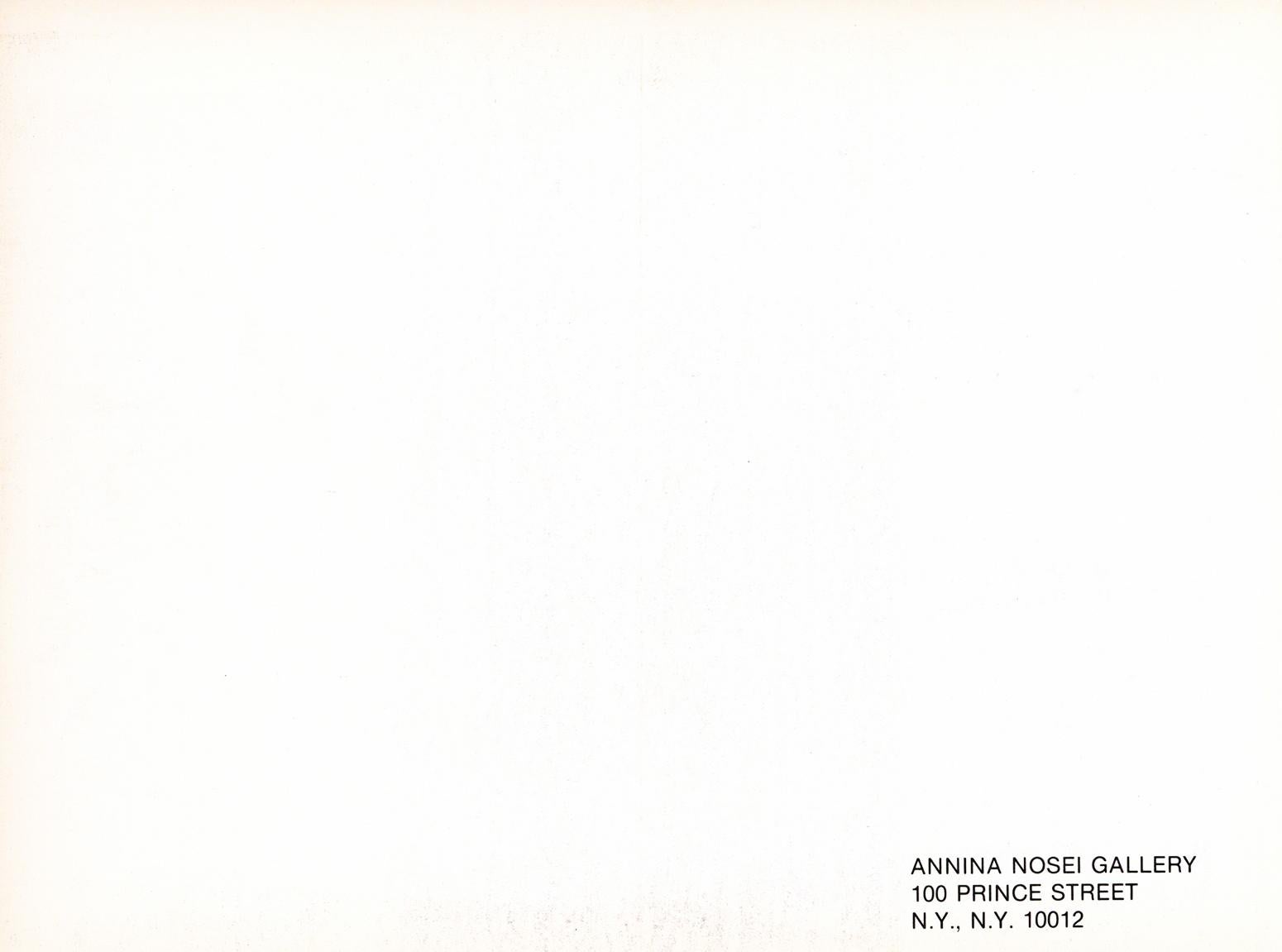 Basquiat Annina Nosei Gallery 1982 (Basquiat anatomy announcement) For Sale 1