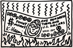 Invitation à la boîte de nuit de Keith Haring 1989 (Keith Haring 1989)