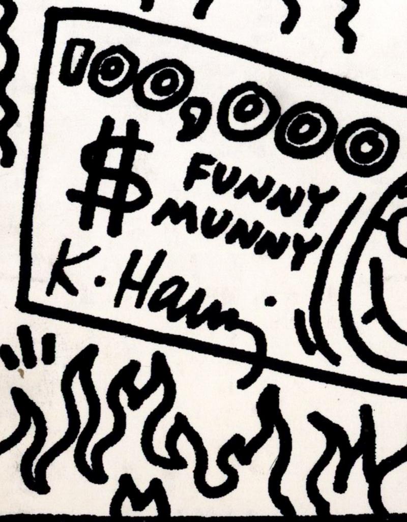 Invitation à la boîte de nuit de Keith Haring 1989 (Keith Haring 1989) en vente 2