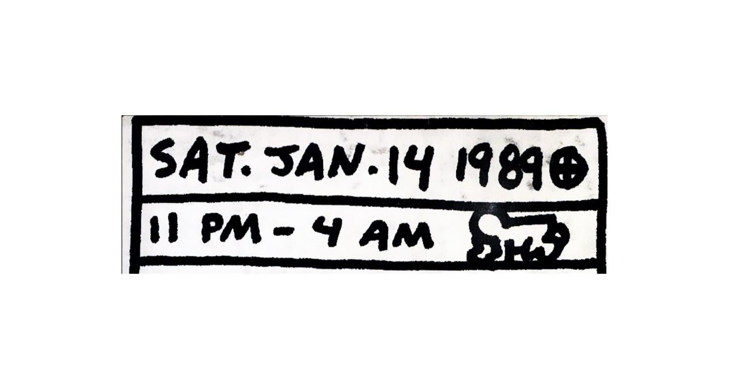 Invitation à la boîte de nuit de Keith Haring 1989 (Keith Haring 1989) en vente 3