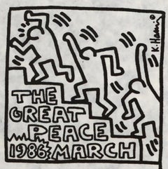 Keith Haring The Great Peace mars 1986 (announcemet)