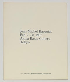 Basquiat Akira Ikeda Gallery 1987 (exhibition catalog)