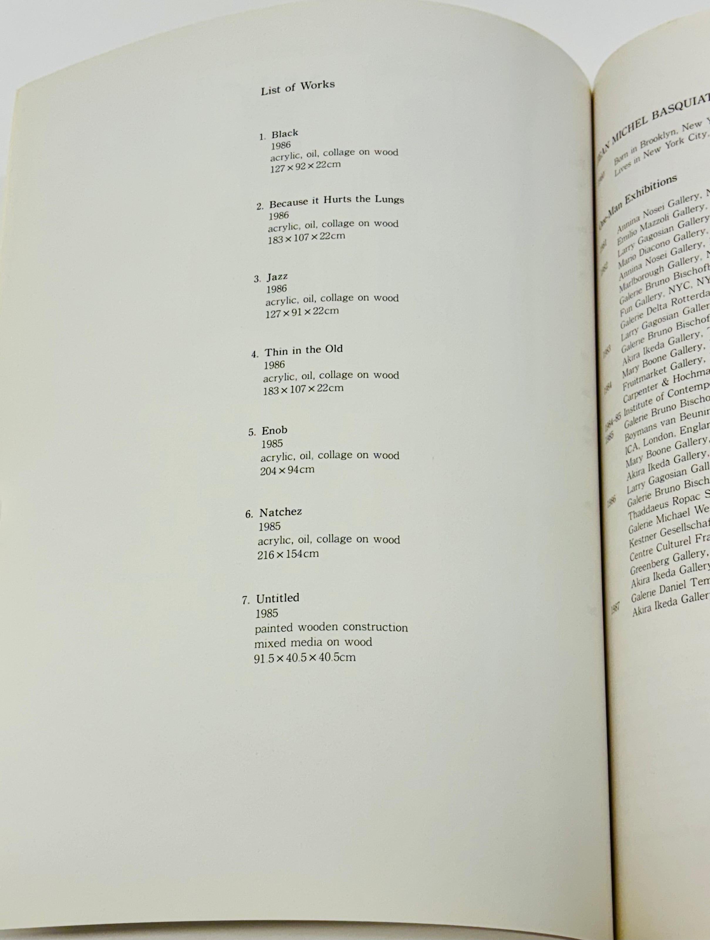 Basquiat Akira Ikeda Gallery 1987 (catalogue d'exposition) en vente 5