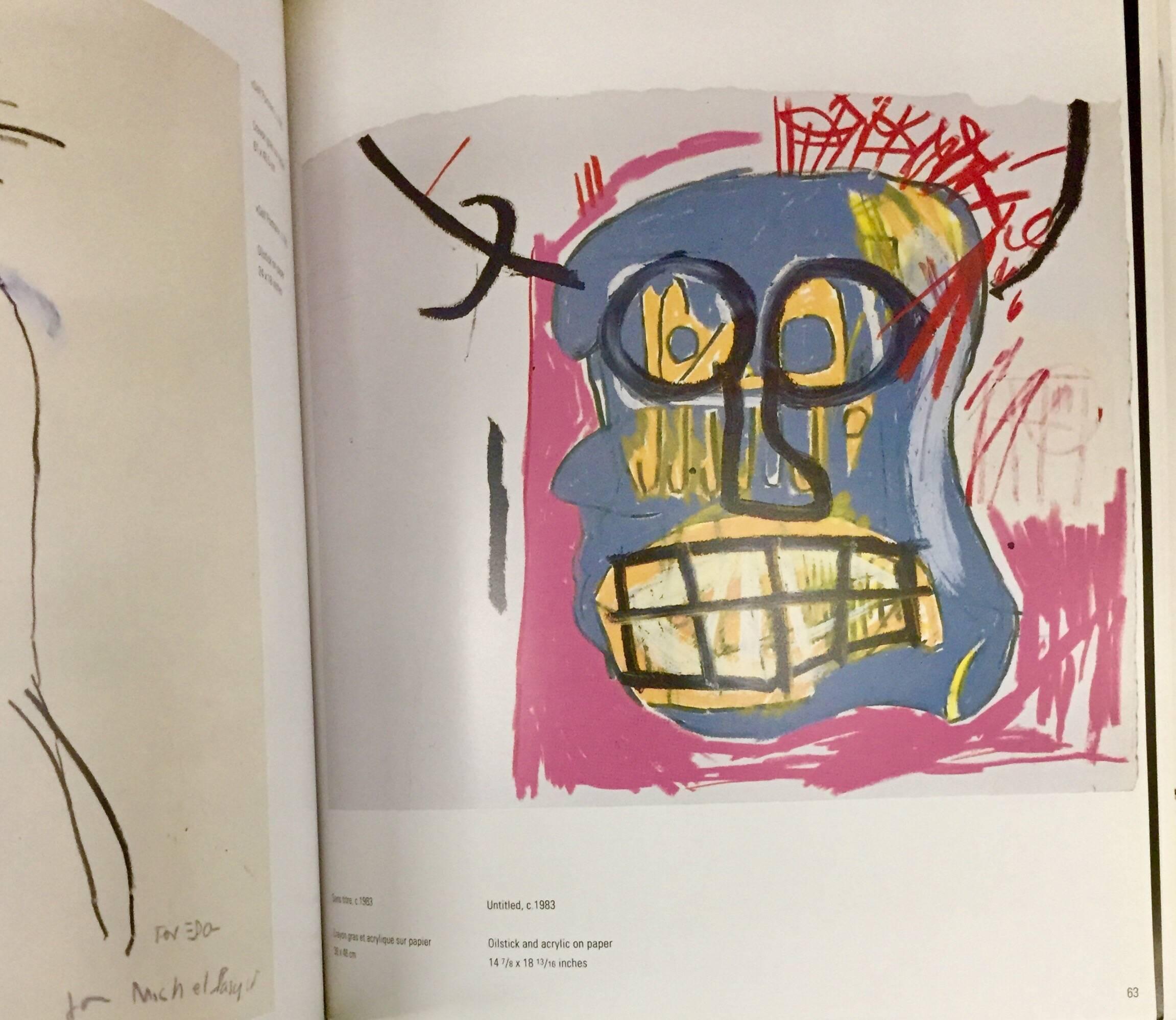 Jean-Michel BASQUIAT Oeuvres sur papier / Works on paper:

Rare 1990s Basquiat Navarra Exhibition Catalogue (Galeries Lucien Durand & Enrico Navarra, 1996). A comprehensive survey of early Basquiat drawings & beyond.

11.5 x 9.75 inches. 1996.
103