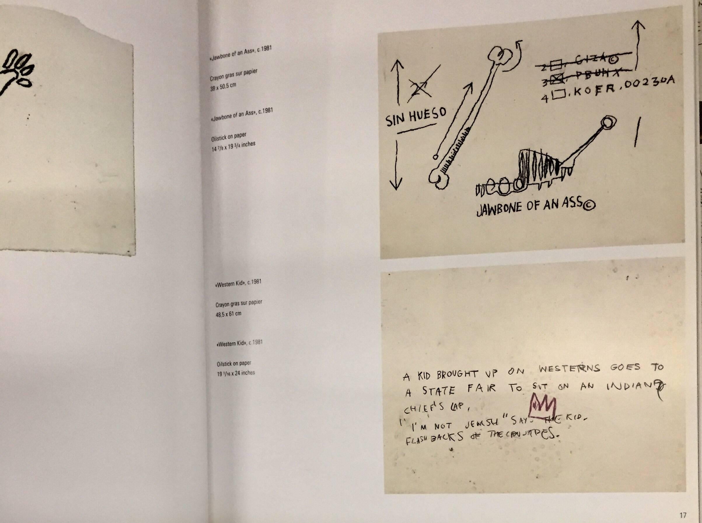 Basquiat Navarra Works on Paper Catalog (Five Cents) For Sale 3