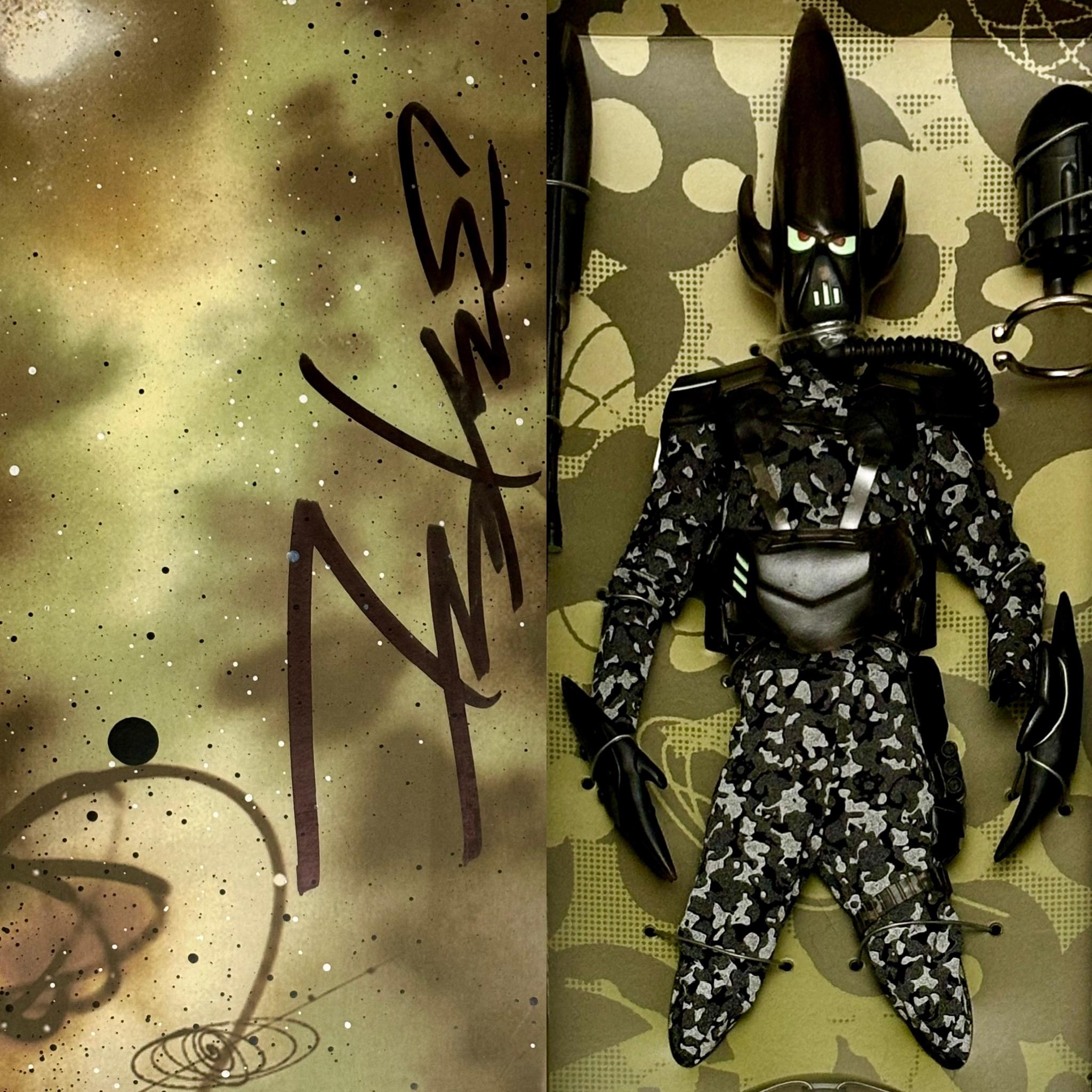 SIGNED FUTURA Unkle 77 art toy - Mixed Media Art by Futura