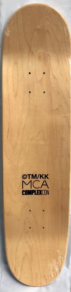 Takashi Murakami Flowers skateboard deck (Murakami black white flowers skulls)