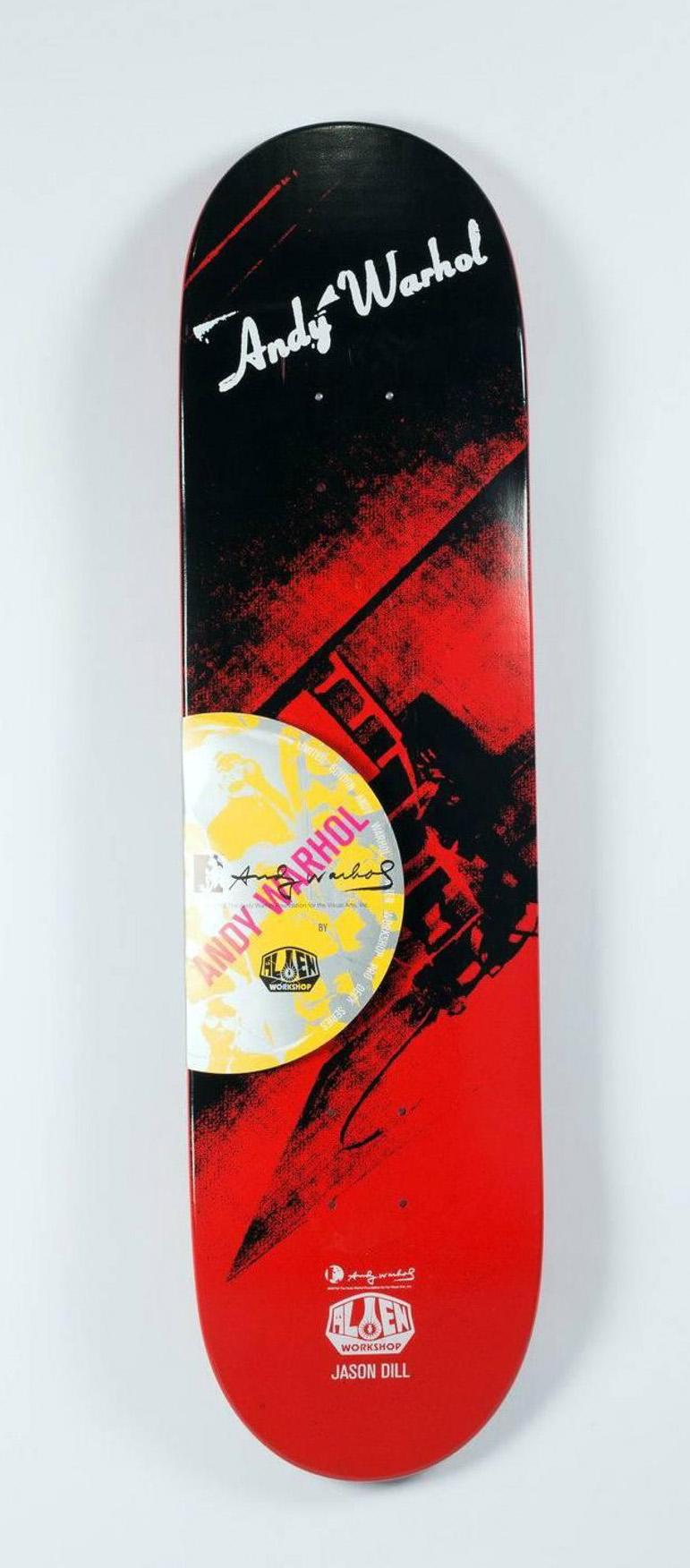 Andy Warhol skateboard deck (Warhol Electric Chair) - Print by (after) Andy Warhol