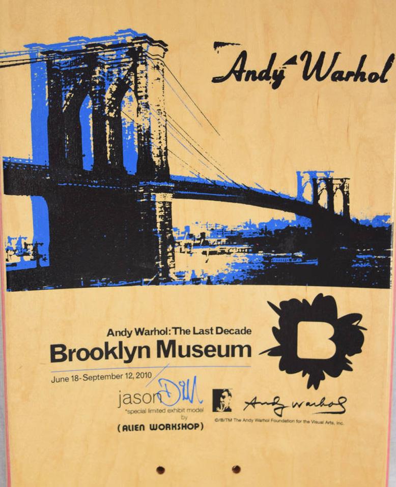 Warhol Brooklyn Bridge Skateboard Deck (Brooklyn Museum) - Art by (after) Andy Warhol