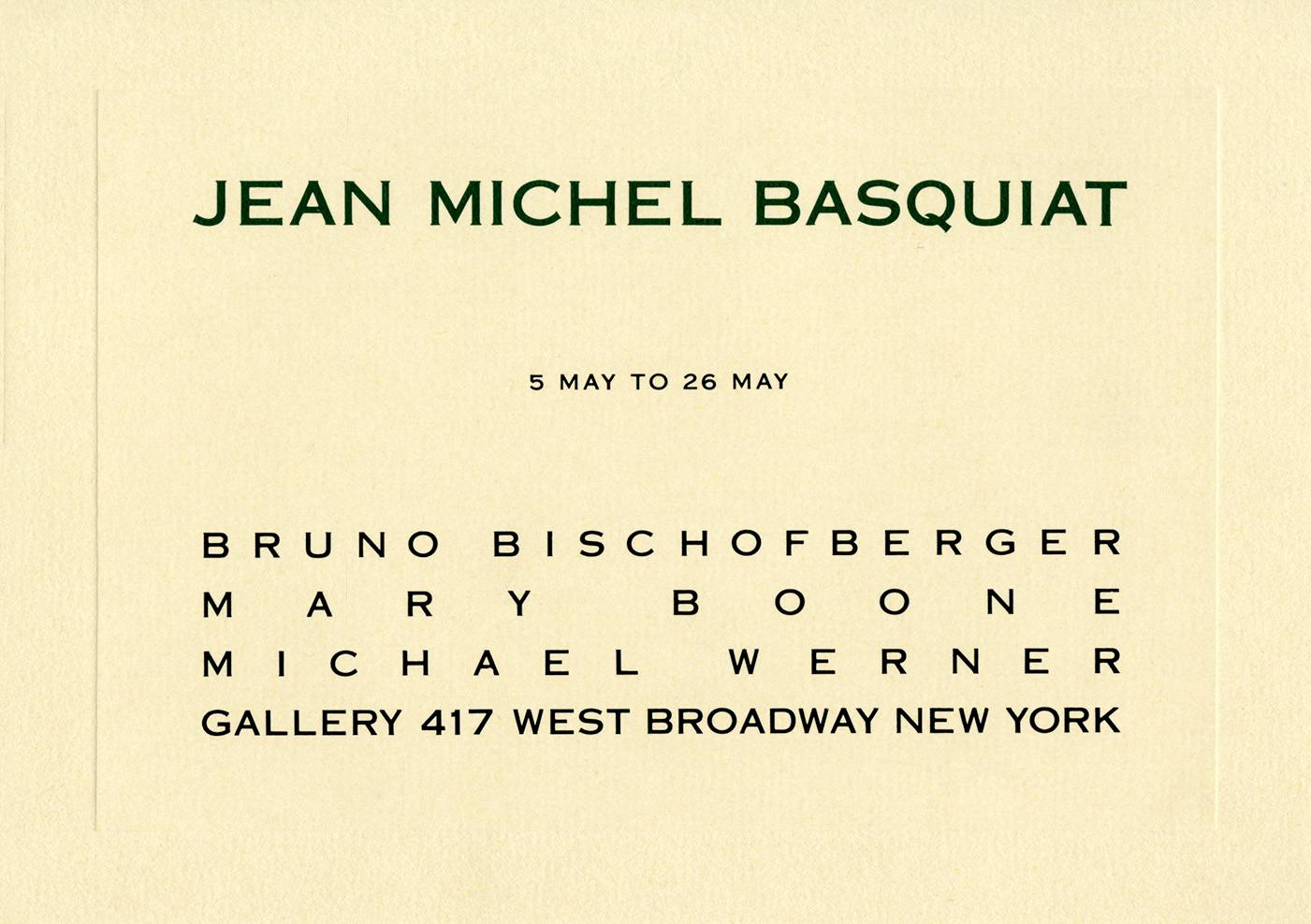 Basquiat at Bruno Bischofberger Mary Boone gallery  - Pop Art Art by after Jean-Michel Basquiat