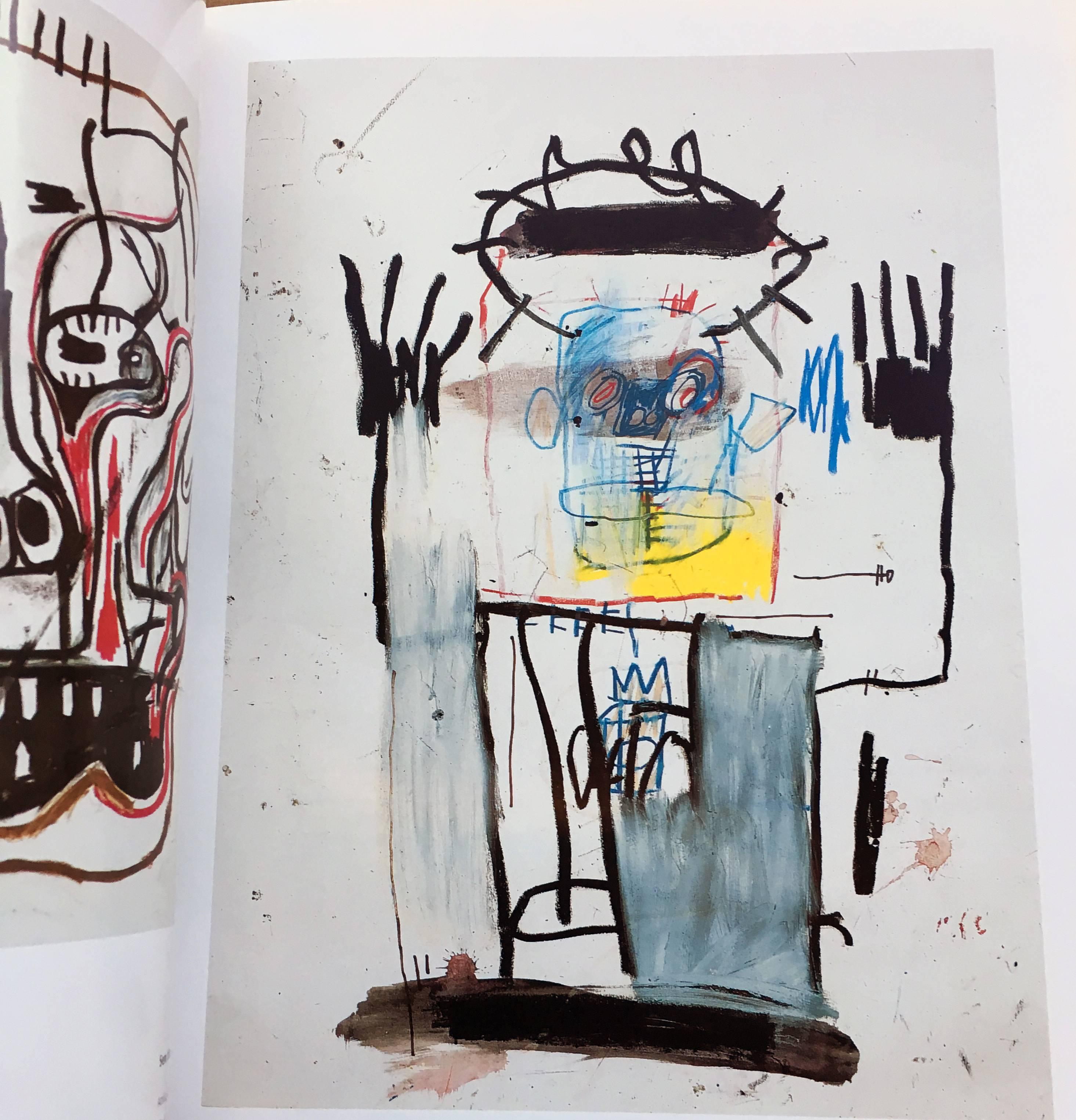 Jean-Michel Basquiat: obras sobre papeis (Galerie Enrico Navarra, 1998) 
This is an extremely rare catalog which features a comprehensive survey of Basquiat works on paper beautifully illustrated in color; featuring a 3 image front cover folding